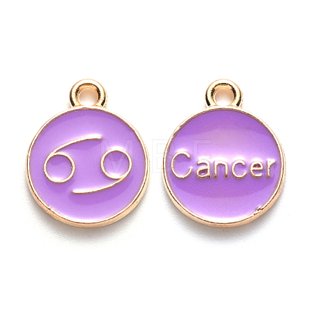 Alloy Enamel Pendants ENAM-S124-01A-01D-1