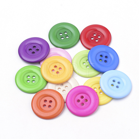 4-Hole Acrylic Buttons BUTT-Q038-25mm-M-1