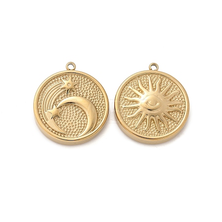 304 Stainless Steel Pendants STAS-L022-498G-1