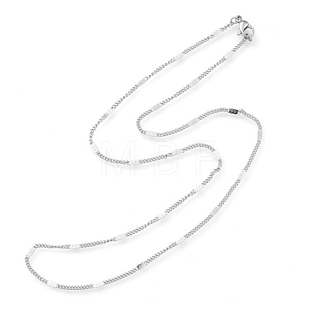 Non-Tarnish 304 Stainless Steel Link Chain Necklaces LS-NJEW-F248-16A-P-1
