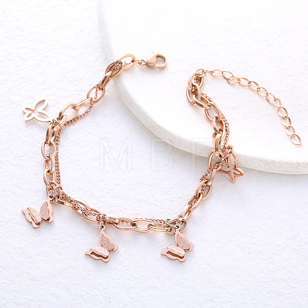 European Style Stainless Steel Multi-layered Bracelets XJ2407-1