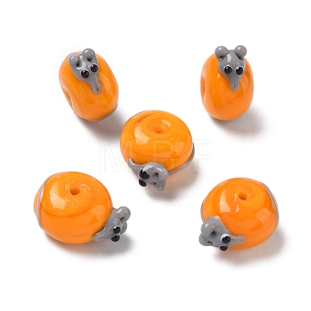 Handmade Lampwork Enamel Beads LAMP-Z020-06B-1