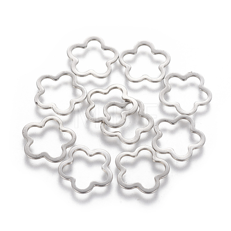 Tarnish Resistant 201 Stainless Steel Linking Rings STAS-L233-009P-1