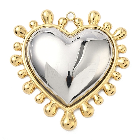 Two-tone 304 Stainless Steel Big Pendants X-STAS-G371-19P-1