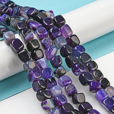 Natural Agate Beads Strands X-G-N326-99G-1