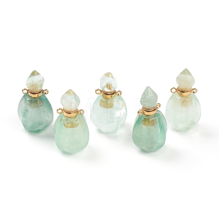 Faceted Natural Fluorite Pendants G-H252-B03-1