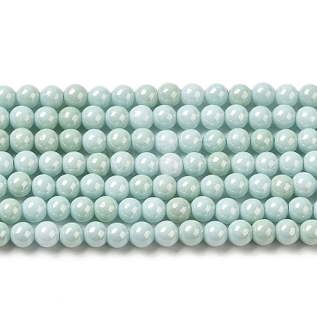 Cubic Zirconia Imitation Pearl Bead Strands ZIRC-P109-03A-06-1