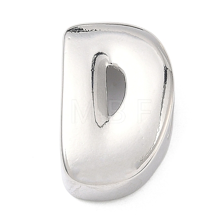 Brass Initial Beads KK-B167-27P-01D-1