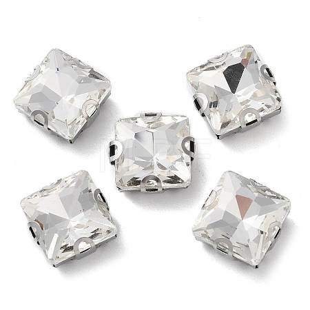 Square Sew on Rhinestone RGLA-L028-06F-01-1