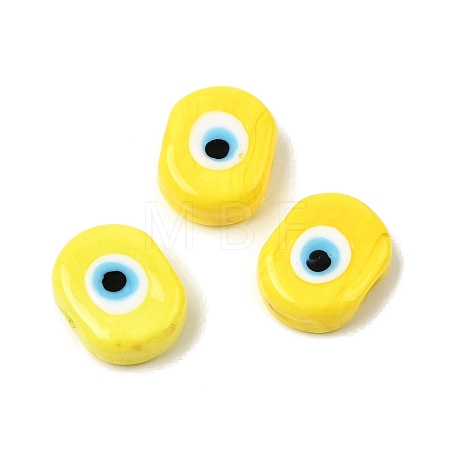 Handmade Evil Eye Lampwork Beads LAMP-G168-02-01-1