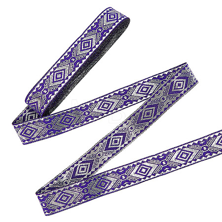 Ethnic Style Embroidery Polyester Ribbons OCOR-WH0109-042B-01-1