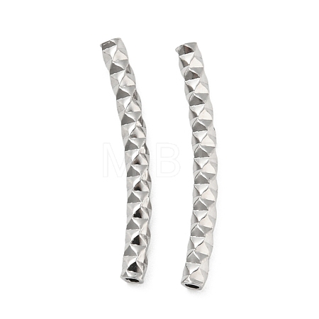 Non-Tarnish 304 Stainless Steel Tube Beads X-STAS-B047-29B-P-1