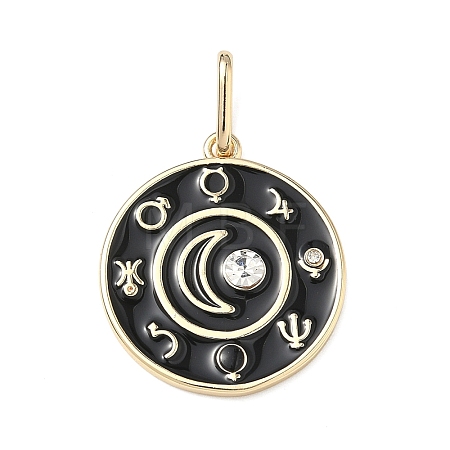 Brass Enamel Pendants ENAM-I086-10-1