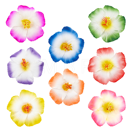 8Pcs 8 Colors Flower EVA Alligator Hair Accessories PHAR-PH0001-24-1