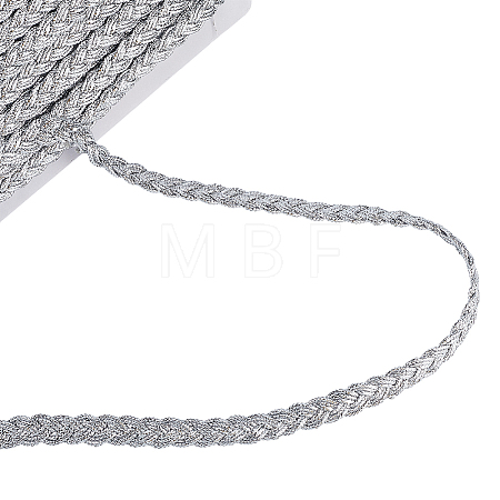Braided Polyester Lace Ribbons SRIB-DR0001-03B-1