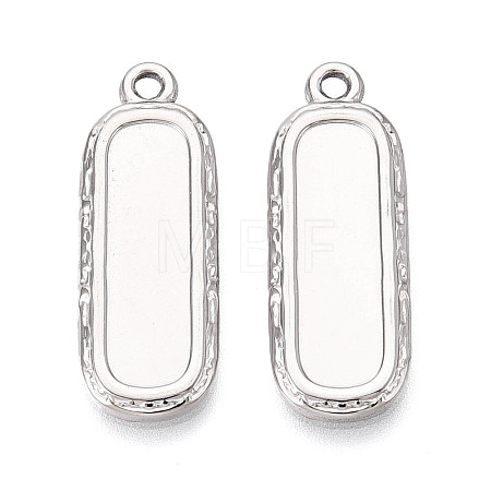 304 Stainless Steel Pendant Cabochon Settings STAS-N108-61P-1