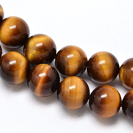 Natural Tiger Eye Beads Strands G-F173-12-6mm-1