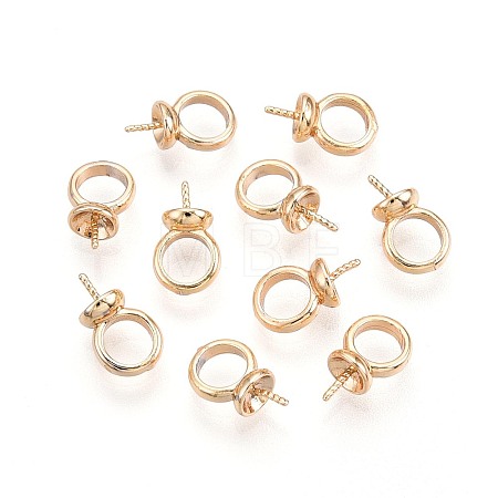 Brass Screw Eye Peg Bails Charms X-KK-T056-104G-NF-1