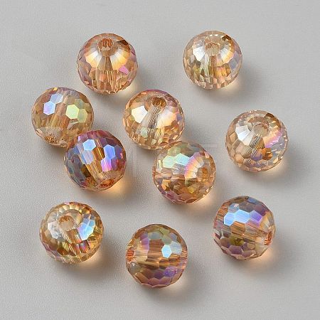 Transparent Glass European Beads GLAA-WH0038-60B-1