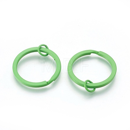 Spray Painted Iron Split Key Rings IFIN-L038-13-FF-1