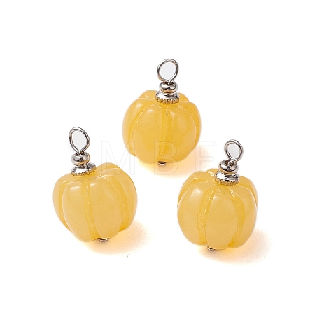 Opaque Resin Vegetable Pendants PALLOY-JF02766-02-1