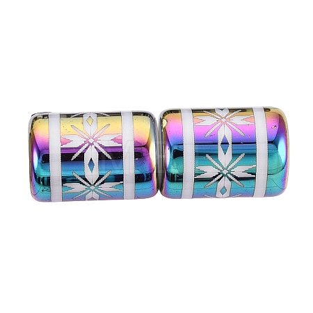 Electroplate Glass Beads EGLA-Q137-01A-K03-1