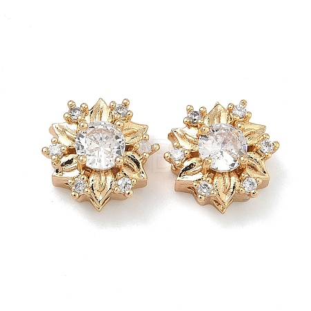 Brass Pave Cubic Zirconia Multi-Strands Links KK-B172-19G-01-1