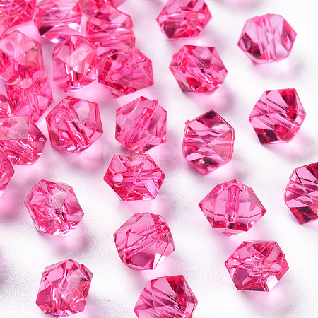Transparent Acrylic Beads TACR-S154-15B-82-1