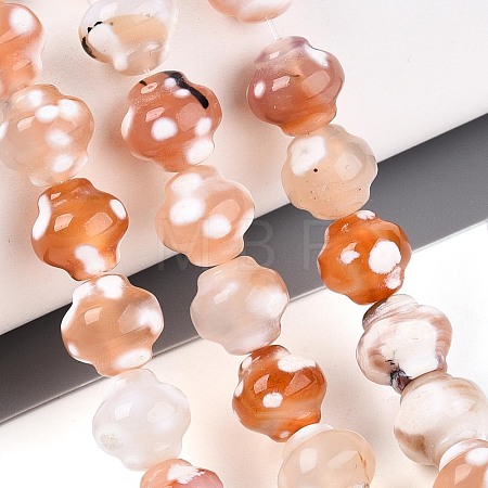 Dyed Natural Agate Beads Strands G-T144-27D-1
