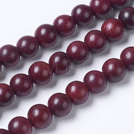 Natural Wood Beads Strands X-WOOD-J001-05-6mm-1