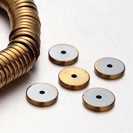 Electroplate Non-magnetic Synthetic Hematite Beads Strands G-F300-17A-03-1