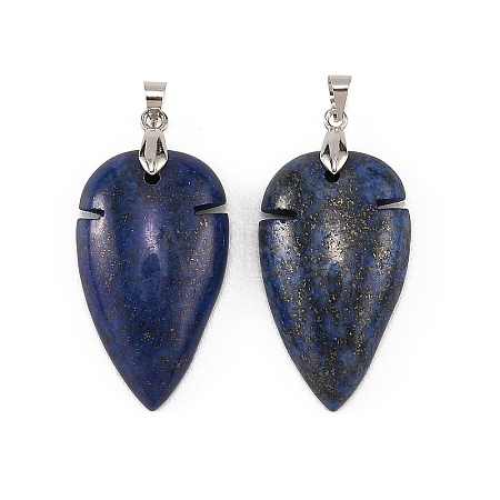 Natural Lapis Lazuli Pendants G-H359-04P-05-1