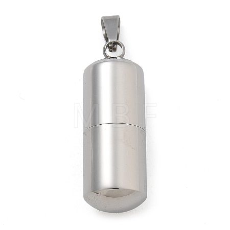 304 Stainless Steel Openable Urn Ashes Pendants LS-STAS-M084-05F-1
