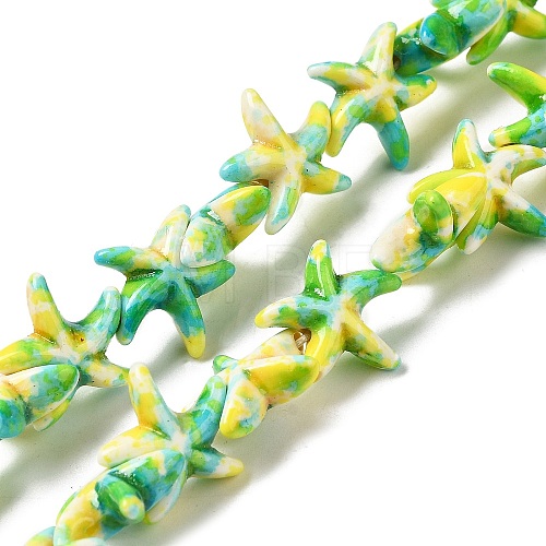 Synthetic Turquoise Dyed Beads Strands X-G-P507-04G-1