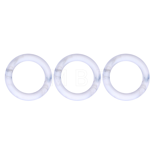 3Pcs Ring Silicone Focal Beads JX895C-01-1