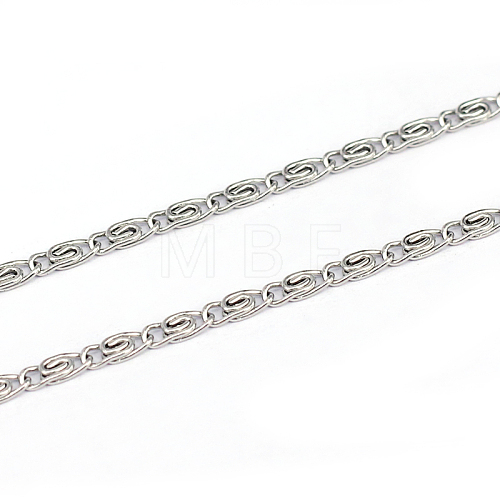 304 Stainless Steel Lumachina Chains CHS-L001-98-0.4mm-1
