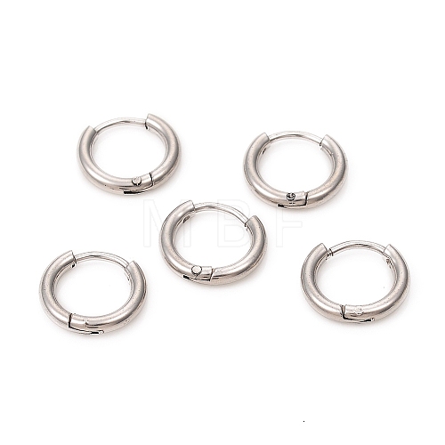 201 Stainless Steel Huggie Hoop Earrings EJEW-L250-01H-P-1