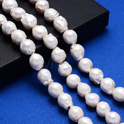 Natural Baroque Pearl Keshi Pearl Beads Strands PEAR-N010-01-1
