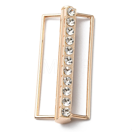 Alloy Rhinestone Belt Strap Buckles PALLOY-F302-01KCG-1