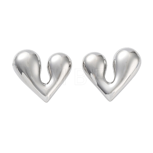 304 Stainless Steel Stud Earrings EJEW-Z032-02P-07-1