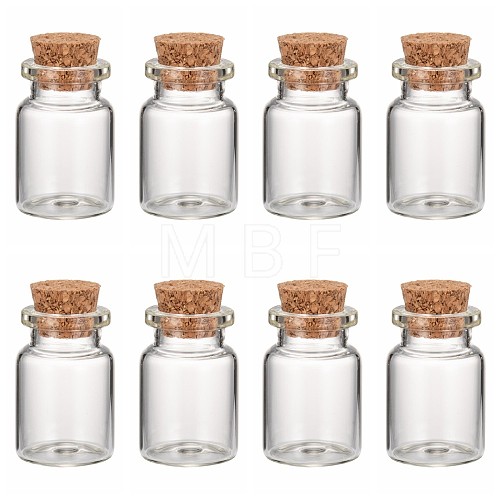 Glass Wishing Bottle Bead Containers CON-Q012-1