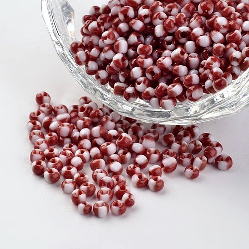 8/0 Opaque Colours Seep Glass Beads X-SEED-M007-36-1