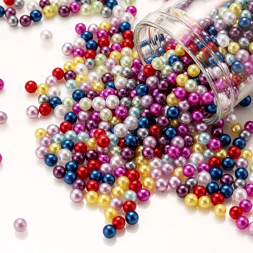 Imitation Pearl Acrylic Beads OACR-S011-3mm-M-1