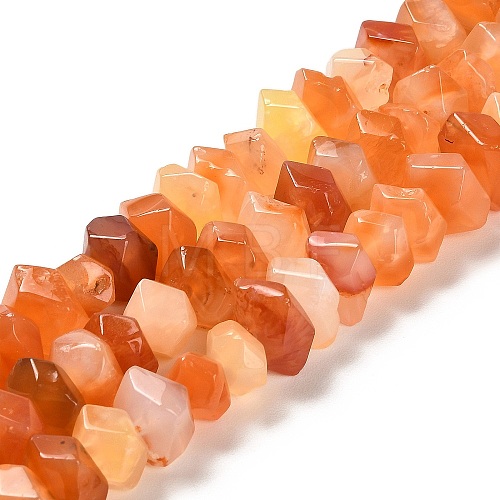 Natural Orange Botswana Agate Beads Strands G-N327-05-19-1