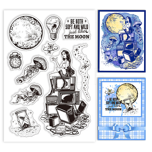 Custom PVC Plastic Clear Stamps DIY-WH0448-0365-1