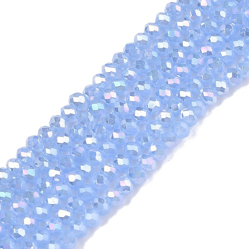 Electroplate Glass Beads Strands EGLA-A044-J2mm-B03-1