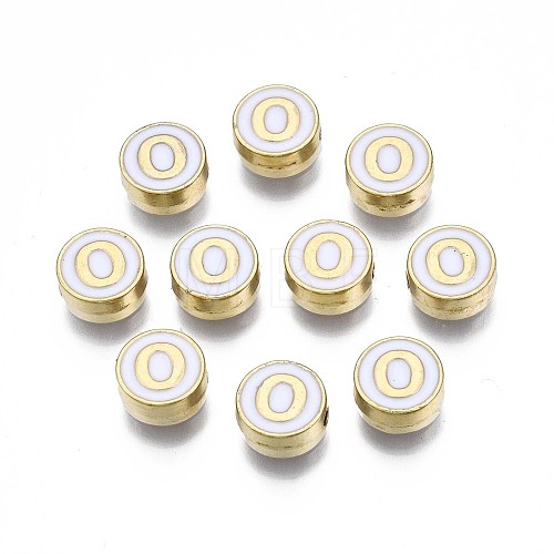 Alloy Enamel Beads ENAM-N052-006-01O-RS-1