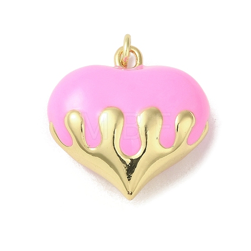 Rack Plating Brass Enamel Pendants KK-S366-05G-09-1