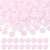 120Pcs Spray Painted Transparent Glass Beads GLAA-ME0001-41-1
