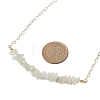 Natural & Synthetic Mixed Gemstone Chip Bib Necklaces NJEW-JN04950-4